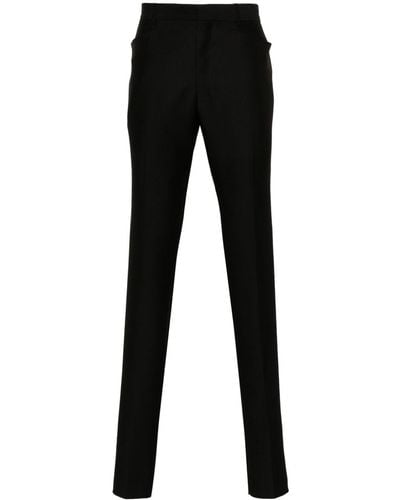 Tom Ford Wool-blend Tailored Trousers - Black