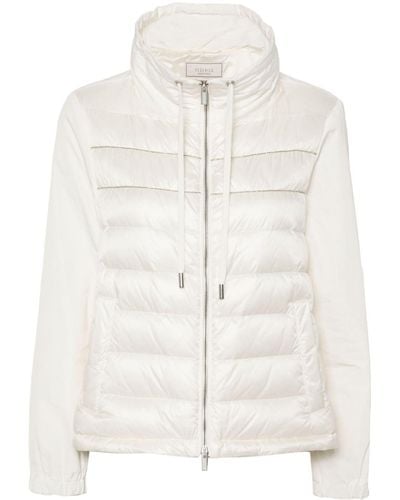 Peserico Bead-detail Quilted Jacket - White