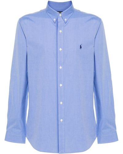 Polo Ralph Lauren Overhemd Met Borduurwerk - Blauw