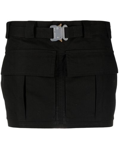 1017 ALYX 9SM Flap-pockets Cotton Skirt - Black