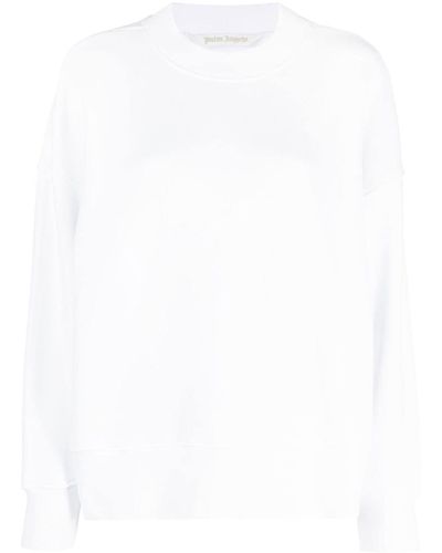 Palm Angels Sweatshirt mit Rundhalsausschnitt - Weiß