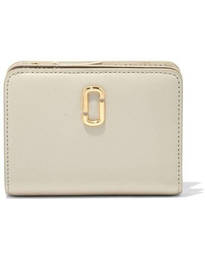 Marc Jacobs The J Marc Mini Compact Leather Wallet - Natural