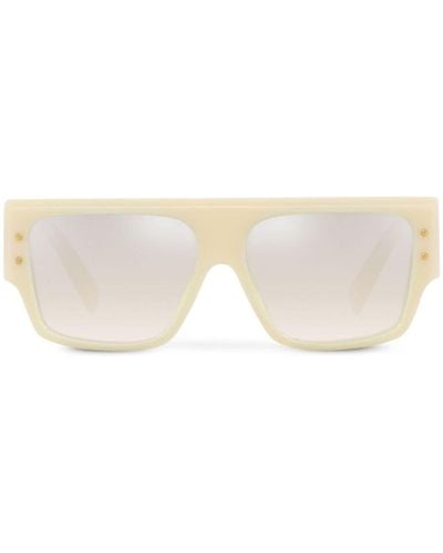 Dolce & Gabbana Dna Oversize-frame Sunglasses - Natural