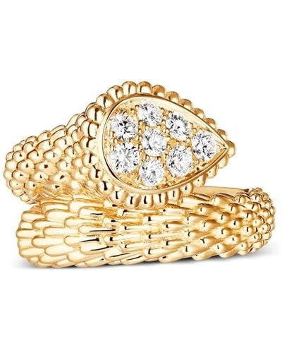 Boucheron 18kt Yellow Gold Serpent Bohème Diamond Ring - Metallic