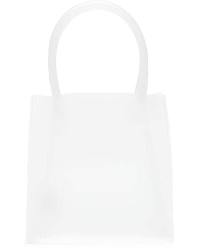 Amomento Gathered-detail Tote Bag - White