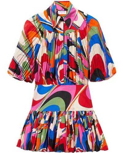 Emilio Pucci Mini-jurk Met Abstracte Print - Rood