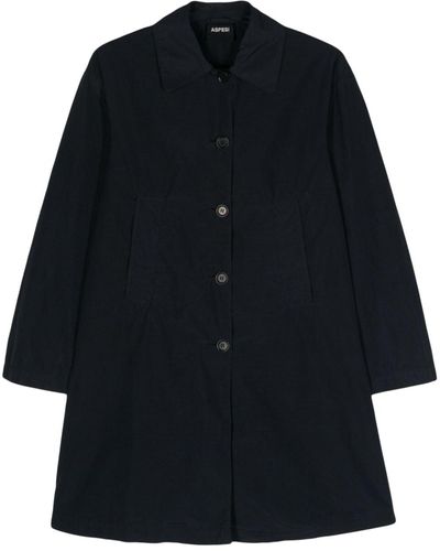 Aspesi Sherley Single-breasted Coat - Blue