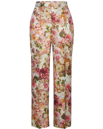 Adam Lippes Sutton Cropped Trousers - Pink