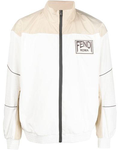 Fendi Sportjack Met Logopatch - Wit