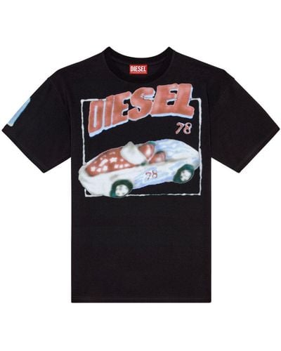 DIESEL T-Boxt-Q17 T-Shirt mit Logo-Print - Schwarz