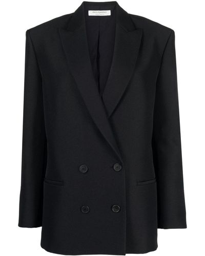 Philosophy Di Lorenzo Serafini Blazer cintré à simple boutonnage - Noir