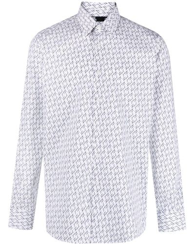 Karl Lagerfeld Logo-print Long-sleeve Shirt - White