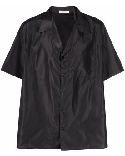 Valentino Overhemd Met Korte Mouwen - Zwart