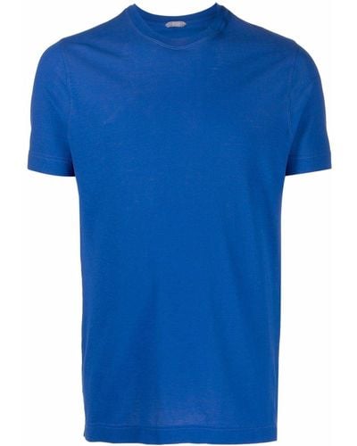 Zanone Klassisches T-Shirt - Blau