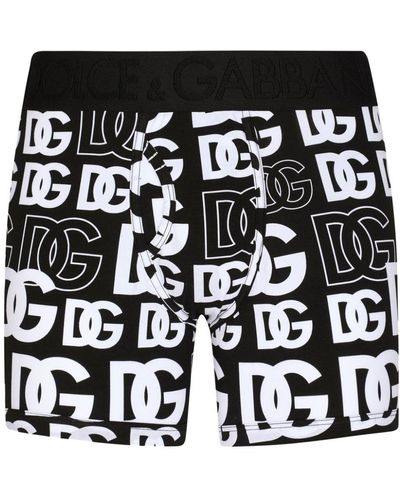 Dolce & Gabbana Logo-print Boxers - Black