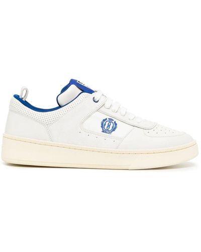 Bally Logo-embroidered Panelled Trainers - White