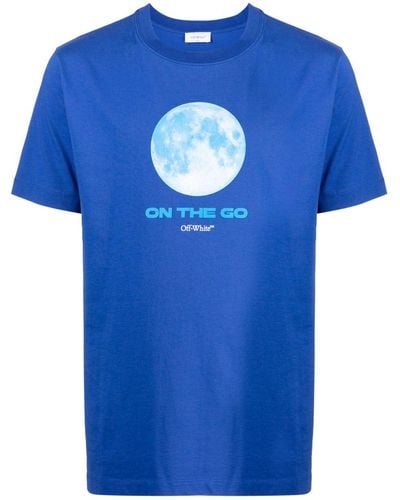 Off-White c/o Virgil Abloh On The Go Moon Tシャツ - ブルー