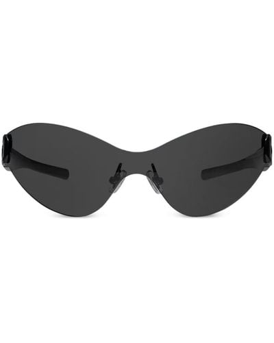 Maison Margiela Wraparound-frame Sunglasses - Brown