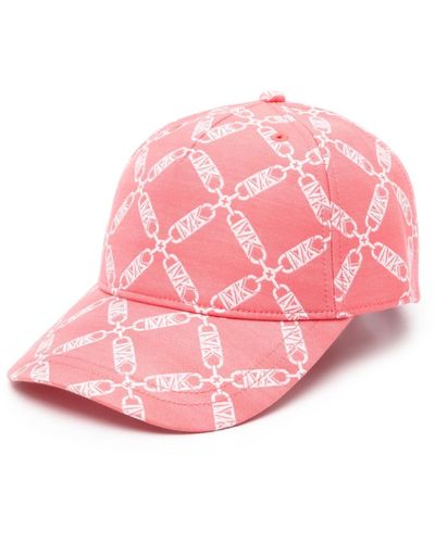 Michael Kors Logo-jacquard Twill Cap - Pink