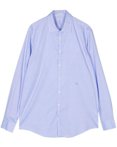 Massimo Alba Katoenen Overhemd - Blauw