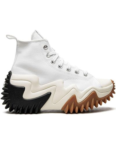 Converse Run Star Motion High-top Organic Cotton-canvas Sneakers - White