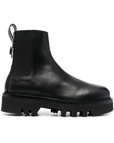 Furla Chelsea Leather Boots - Black