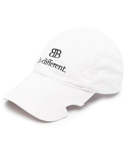 Balenciaga Cappello da baseball Be Different - Bianco