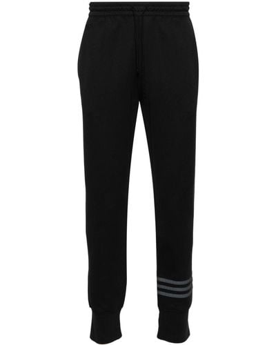 adidas Logo-embroidered Track Trousers - Black