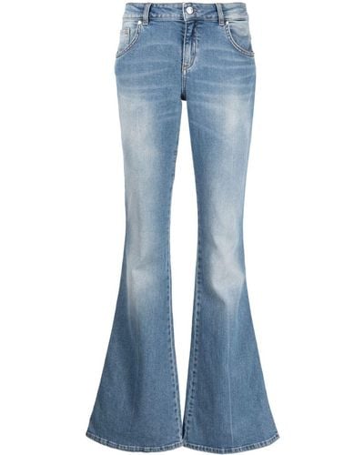 Blumarine Low Waist Bootcut Jeans - Blauw