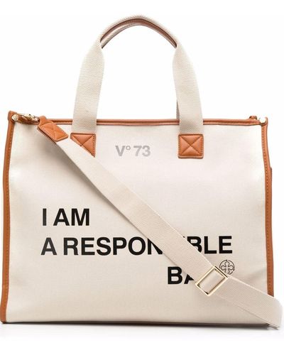 V73 Responsability Tote Bag - Multicolor