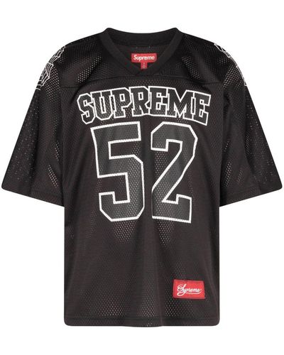 Supreme Spiderweb Football Jersey - Black