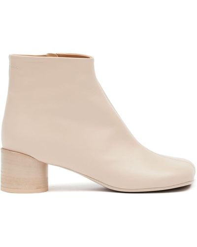 MM6 by Maison Martin Margiela Anatomic 45mm Ankle Boots - Natural