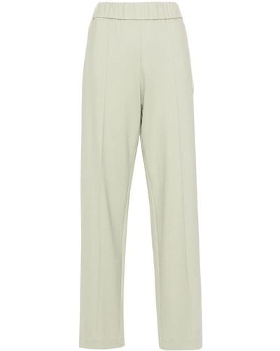 Moncler Logo-patch Straight Track Pants - Natural
