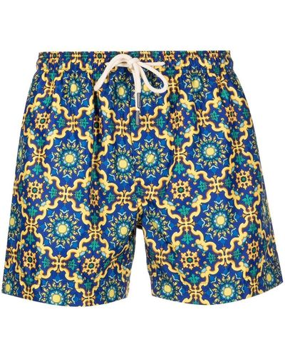 PENINSULA Swimwear Badeshorts mit grafischem Print - Blau