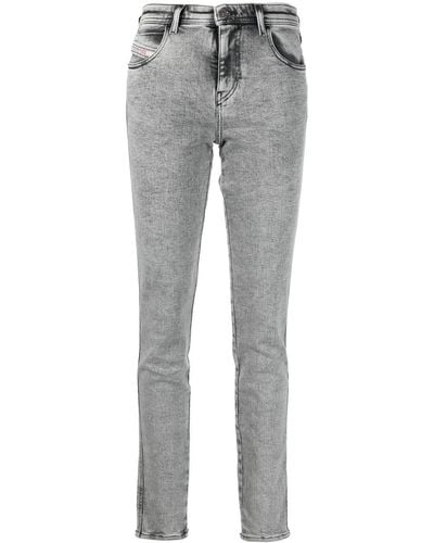 DIESEL 2015 Acid-wash Straight-leg Jeans - Gray