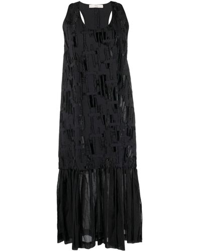 Tela メタリック ドレス - ブラック