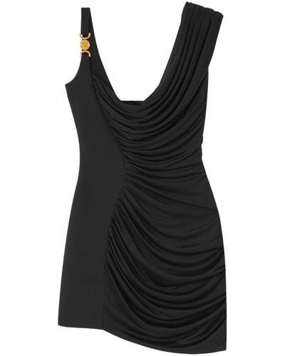 Versace Medusa 1995 Gedrapeerde Mini-jurk - Zwart