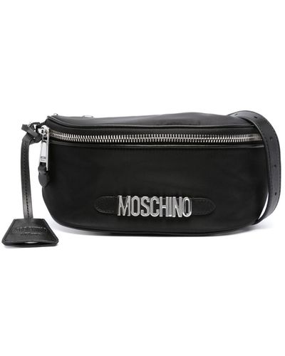Moschino Gürteltasche mit Logo - Schwarz