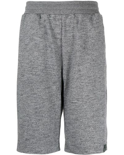 Izzue Cotton Straight-leg Shorts - Grey