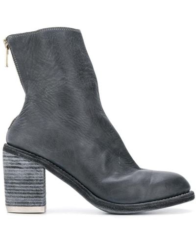 Guidi Back zip ankle boots - Gris