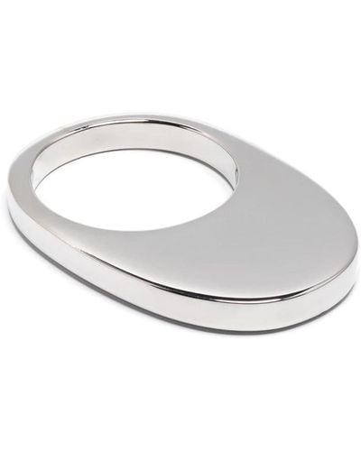 Coperni Swipe Polished Ring - White