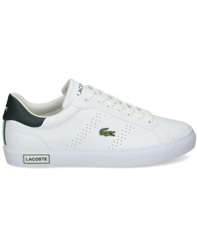 Lacoste Powercourt Logo-patch Sneakers - White