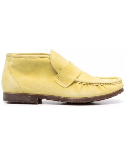 Premiata Suede Ankle-length Loafers - Yellow