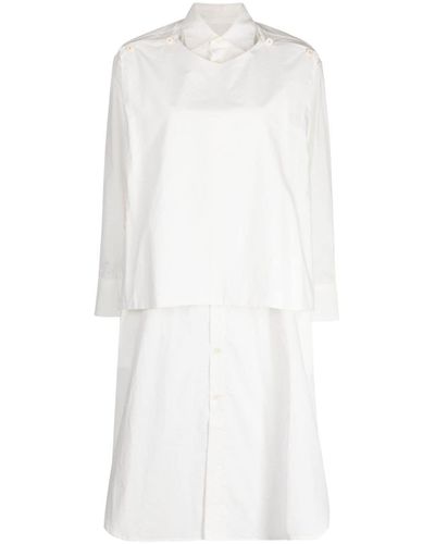 Toogood The Typesetter Cotton Shirt Dress - White