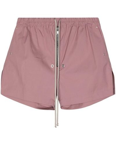 Rick Owens Bela Boxers Poplin Shorts - Pink