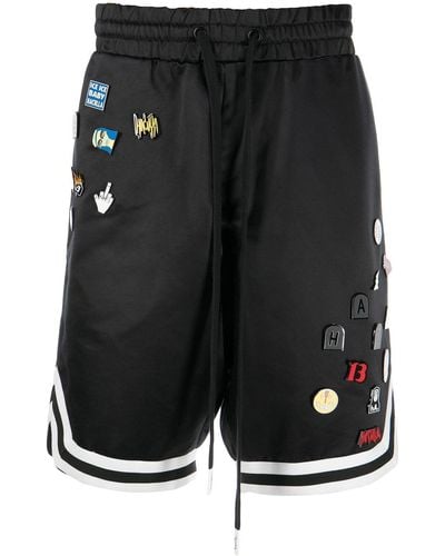 Haculla Mixed-pins Basketball Track Shorts - Black