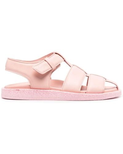 Officine Creative Strappy Nappa Leather Sandals - Pink