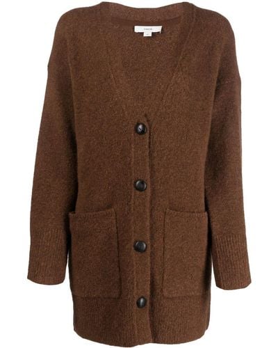 Vince Button-down Knit Cardigan - Brown