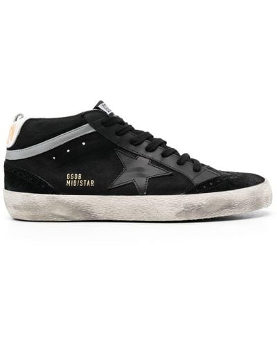 Golden Goose Mid-star High-top Trainers - Black