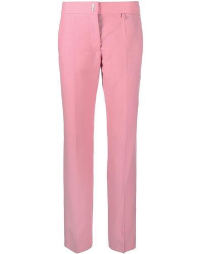Givenchy Pantalones rectos con detalle grabado - Rosa